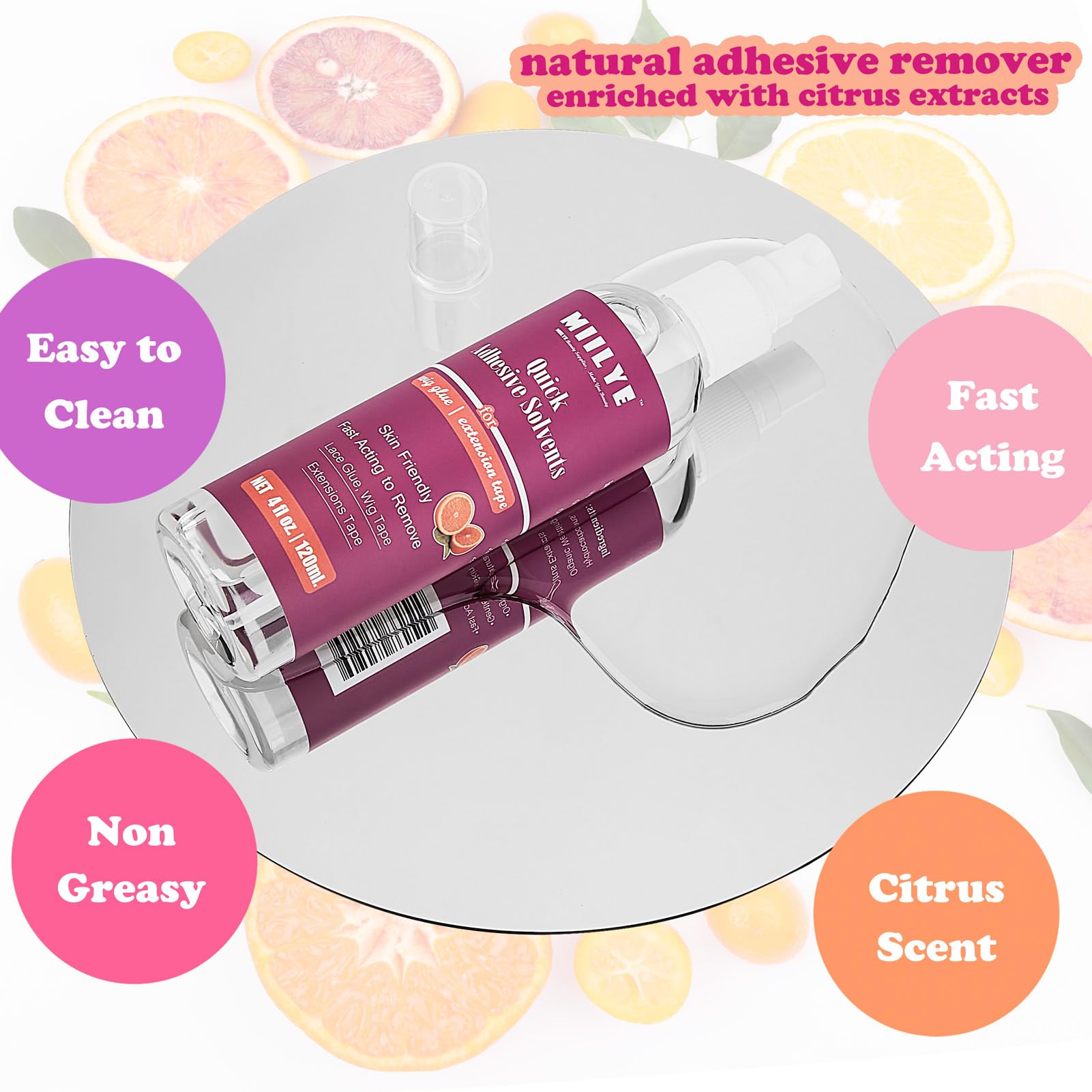 MIILYE large-volume 120 ml remover supports multiple removals