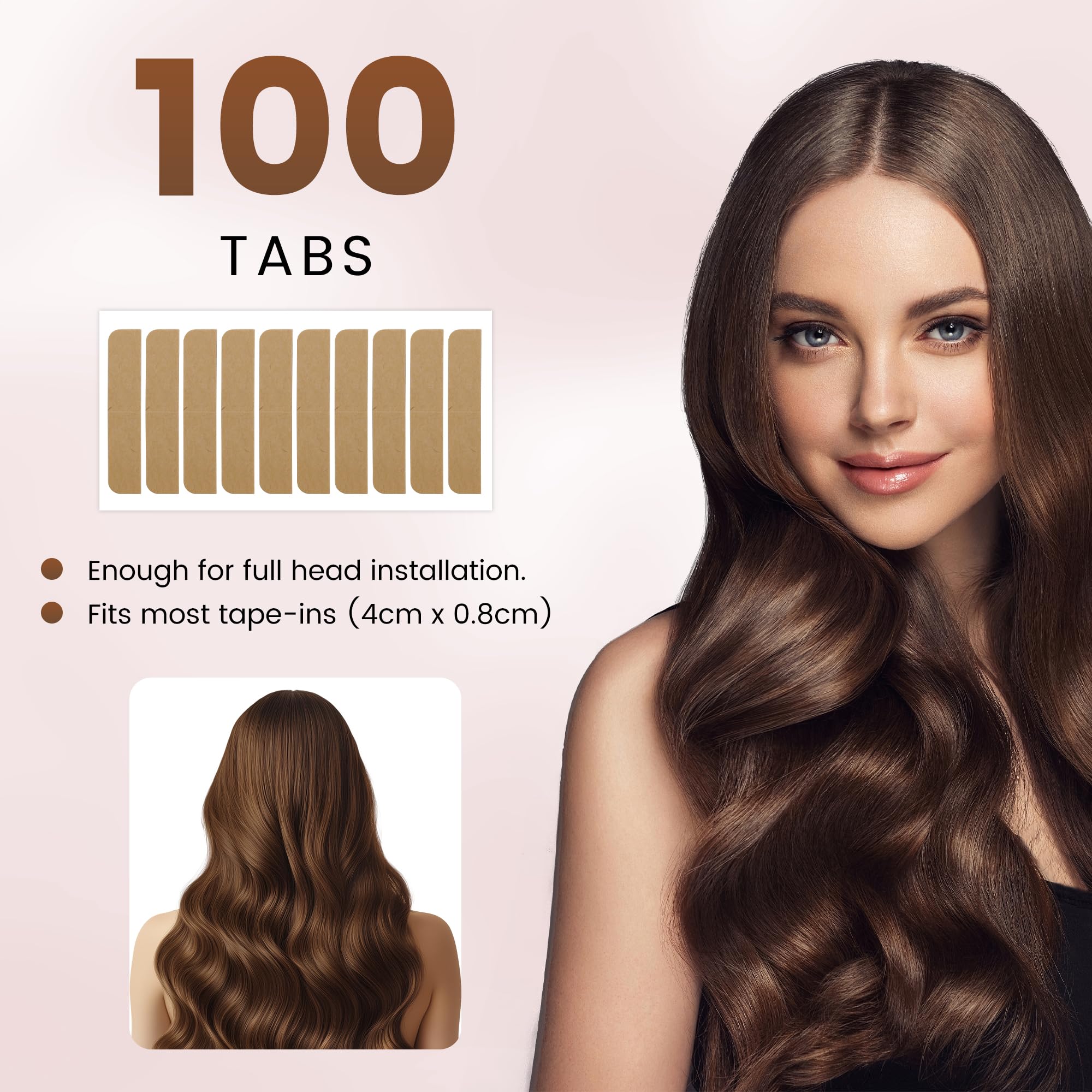 MIILYE ultra-thin extension tape blends invisibly with natural hair.