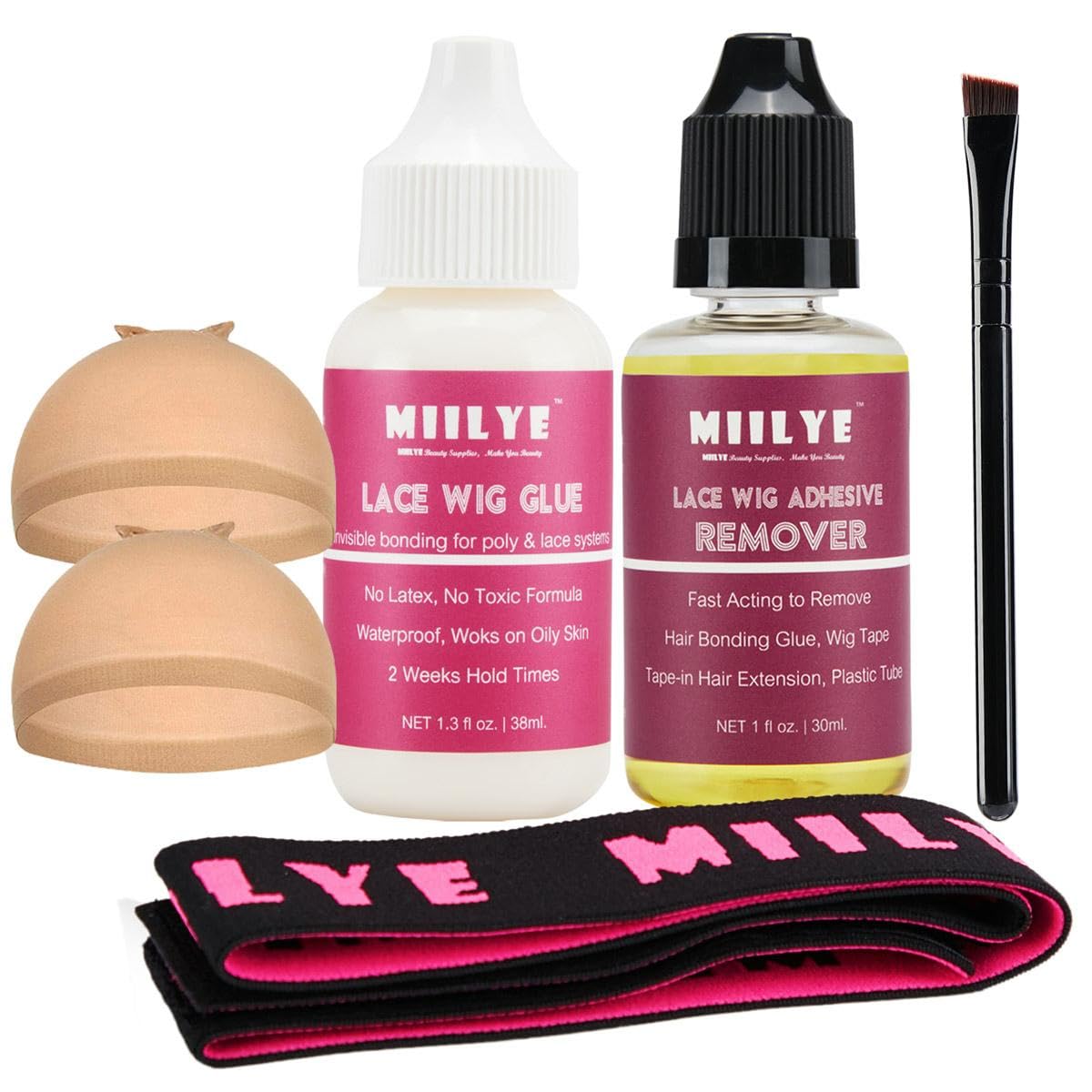 MIILYE Wig Glue for Front Lace Wig provides an invisible bond for a natural look