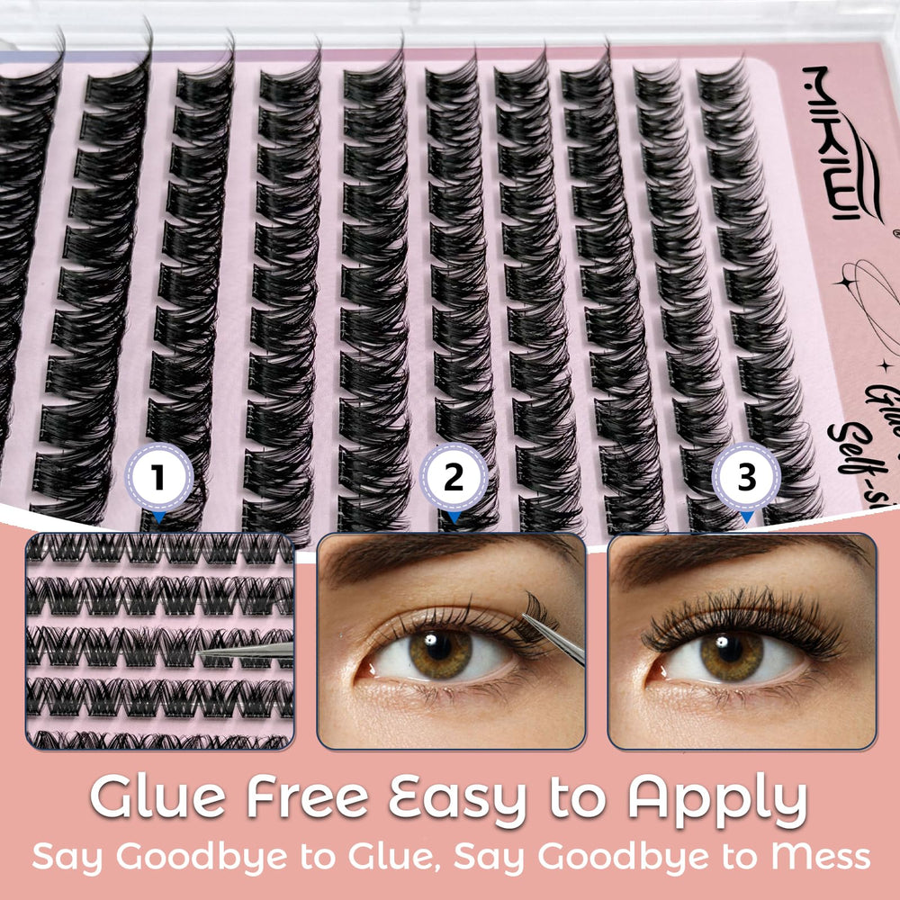 MIKIWI natural you style blends with your own lashes