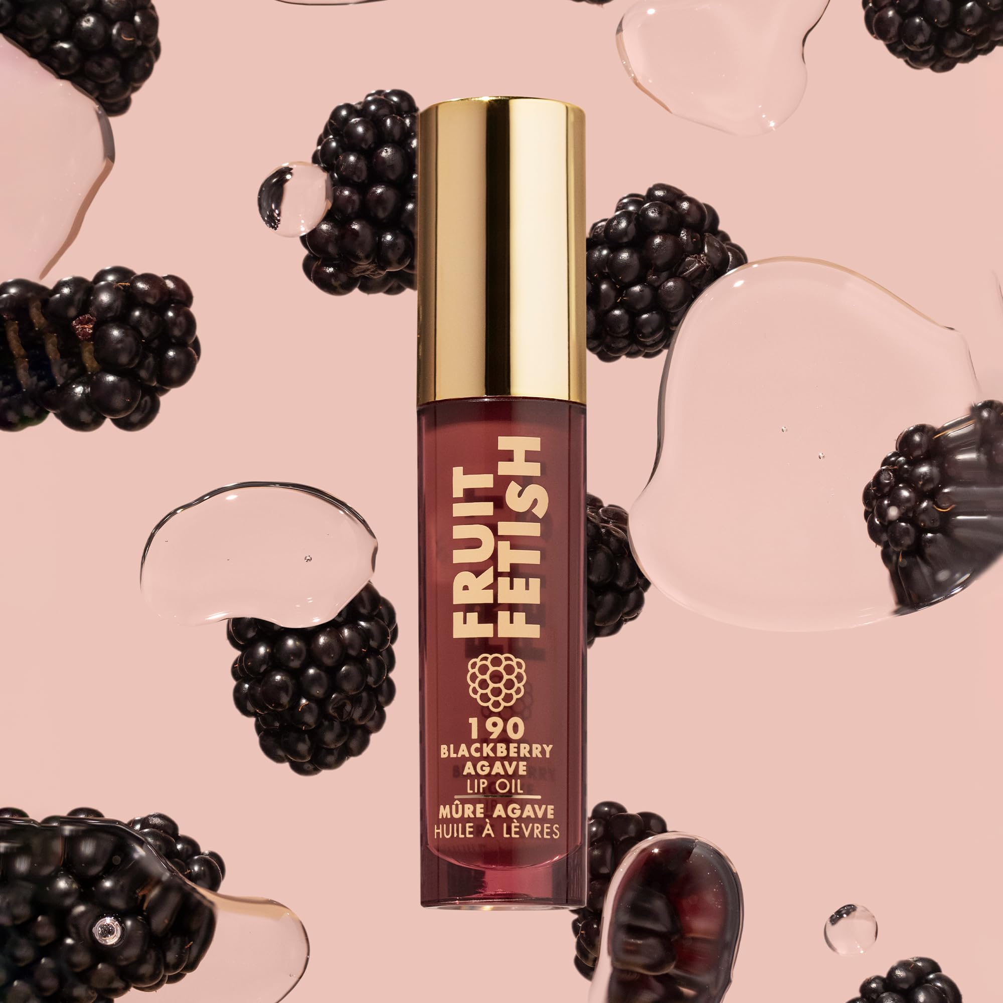 Milani Aceite Labial Fruta Fetish muestra textura sedosa con brillo natural.