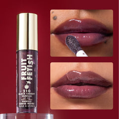 Aceite labial Milani, textura ligera, hidratación sin peso para tus labios.