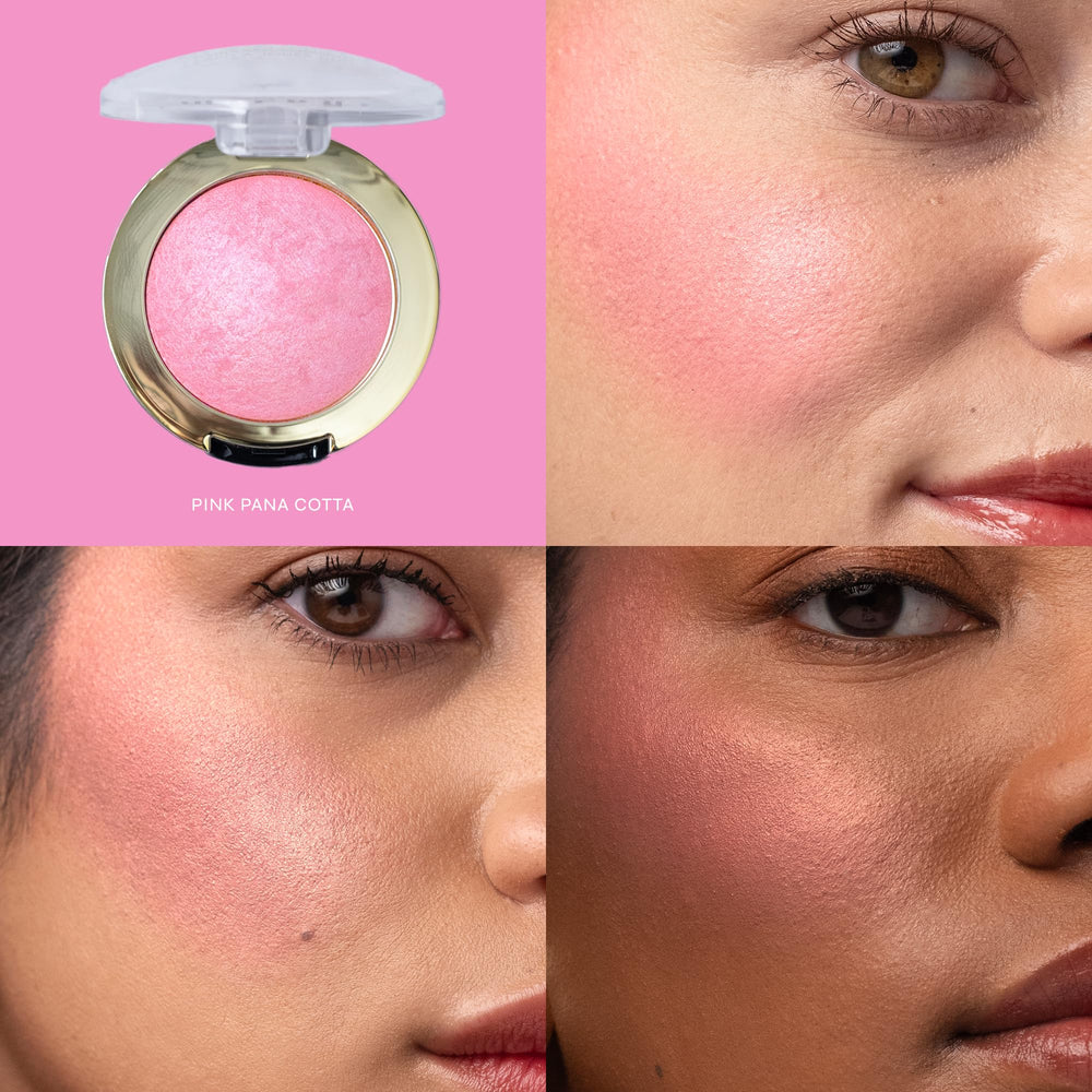 Milani Baked Blush Pink Panna Cotta, acabado mate para definir contornos