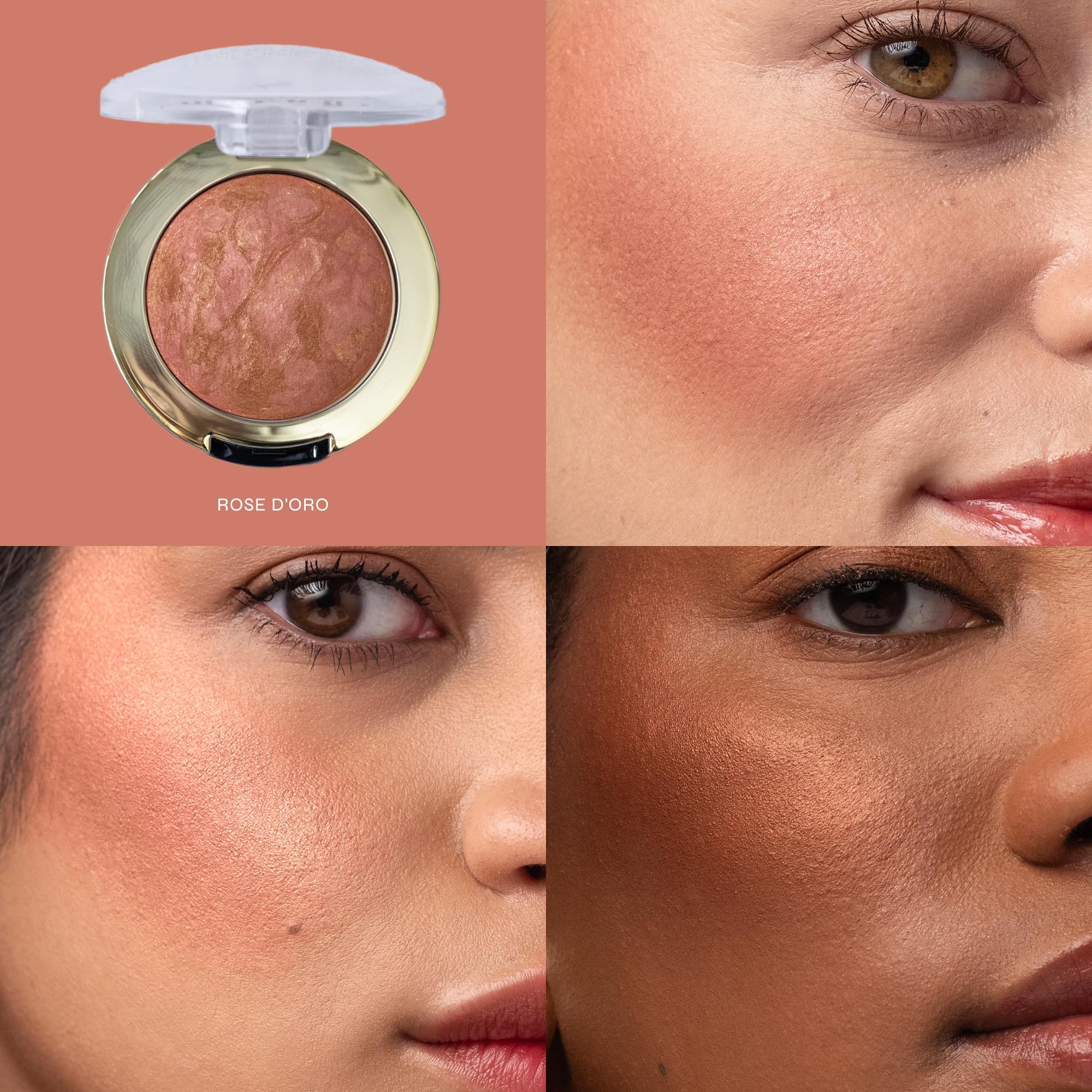 Milani Baked Blush Rose D'oro empaque libre de crueldad