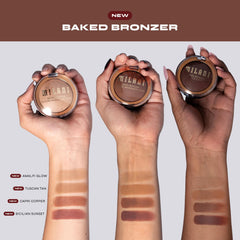 Aplicación ligera del bronceador Milani para definición gradual