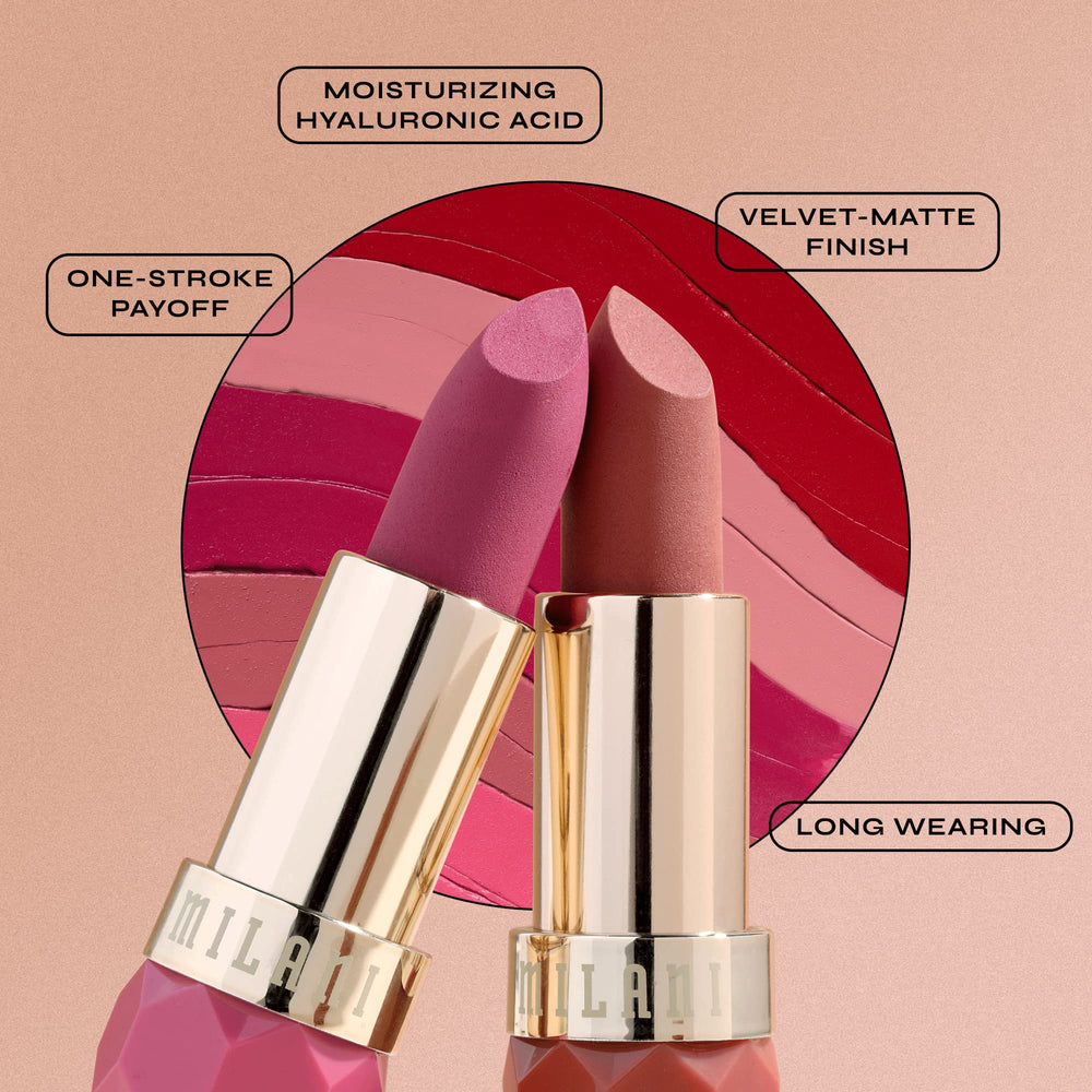 Milani Color Fetish Labial Secret, pigmento rico para cobertura duradera.