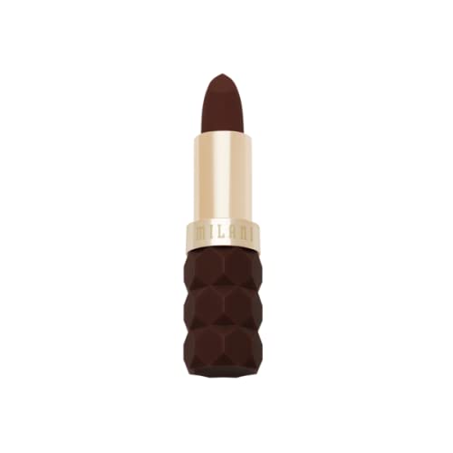 Milani Color Fetish Matte Lipstick Sensual, aplicacion-un-trazo: pigmento alto para look inmediato.