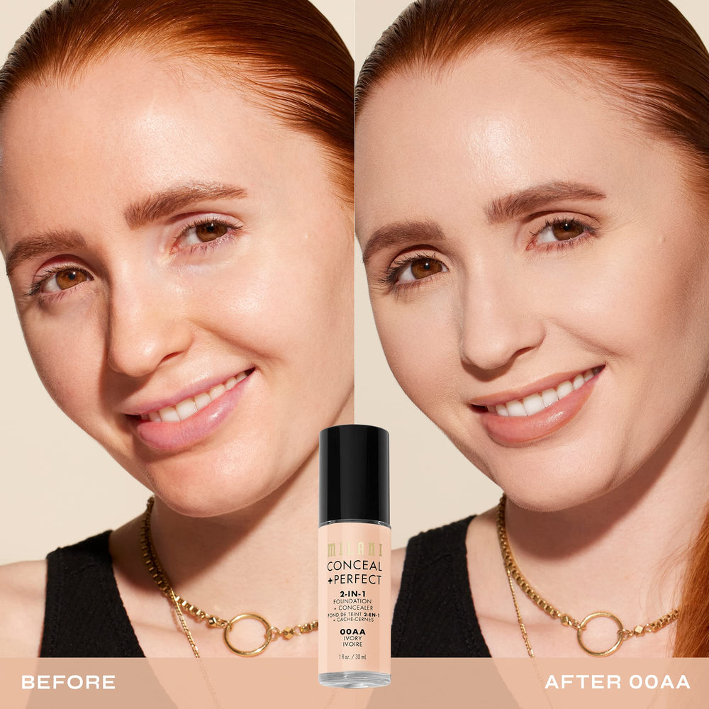Acabado natural y satinado con Milani Conceal + Perfect