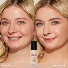 Acabado natural con Milani Conceal + Perfect para piel homogénea.