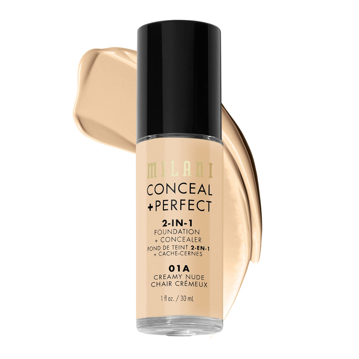 Milani Conceal + Perfect, doble función en un solo envase para un acabado uniforme.