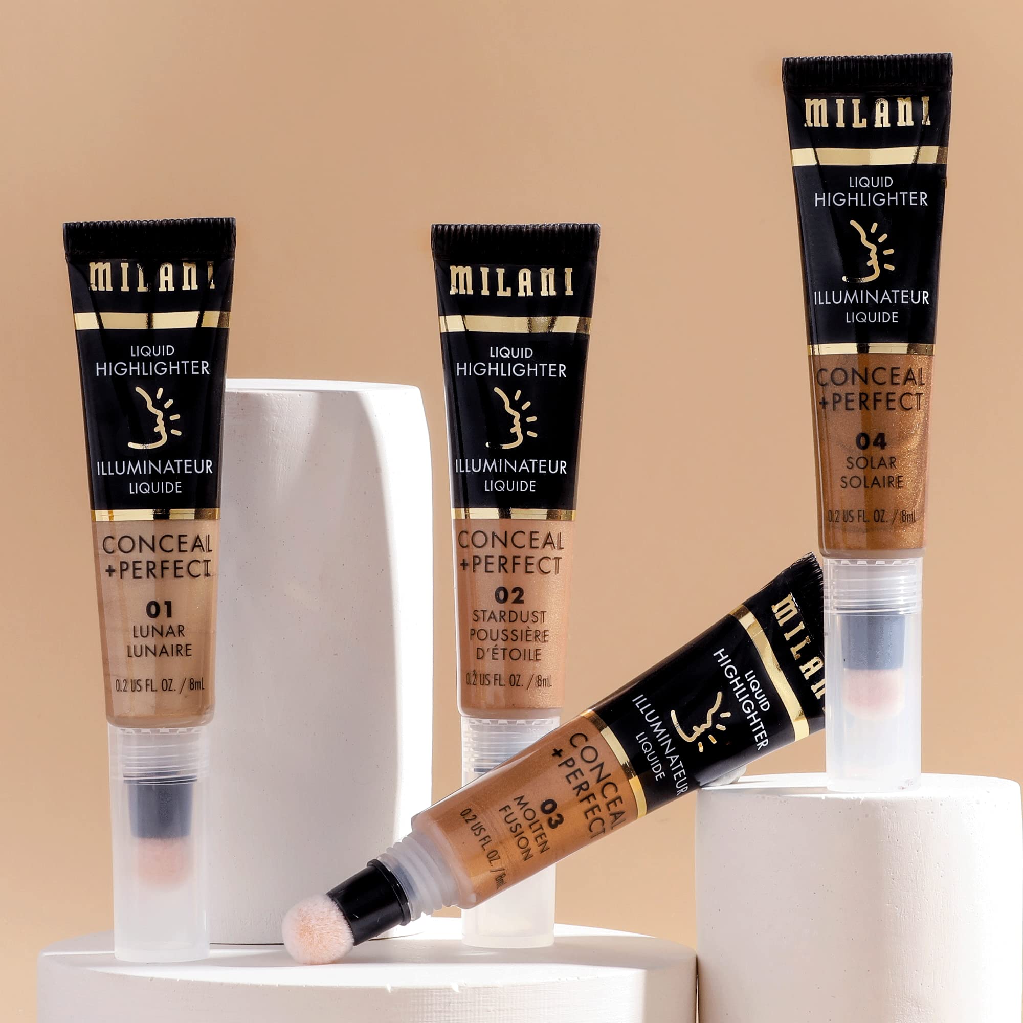 Milani Resaltador líquido libre de pruebas en animales.