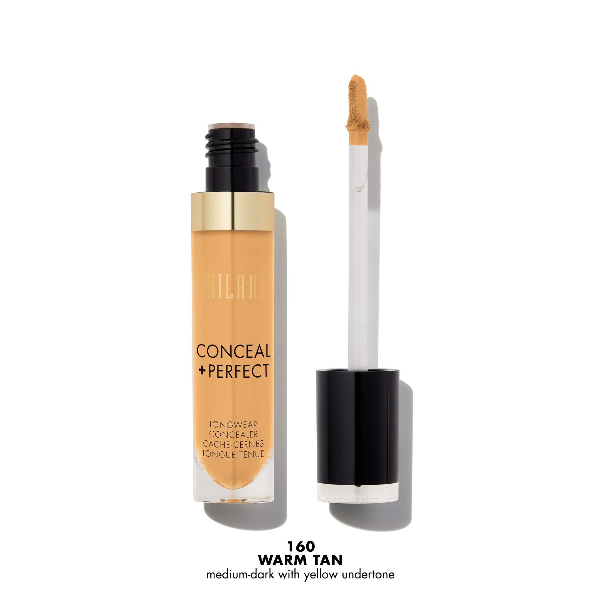 Textura cremosa de Milani Conceal + Perfect con cobertura duradera.