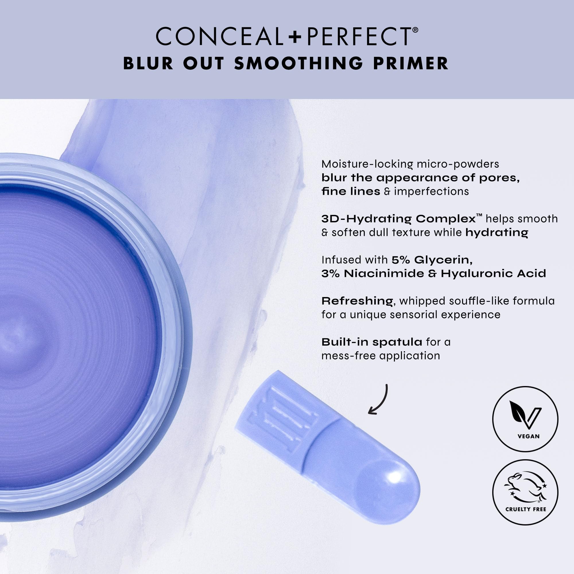 Milani Conceal + Perfect Primer, difuminación de poros para base más nítida.