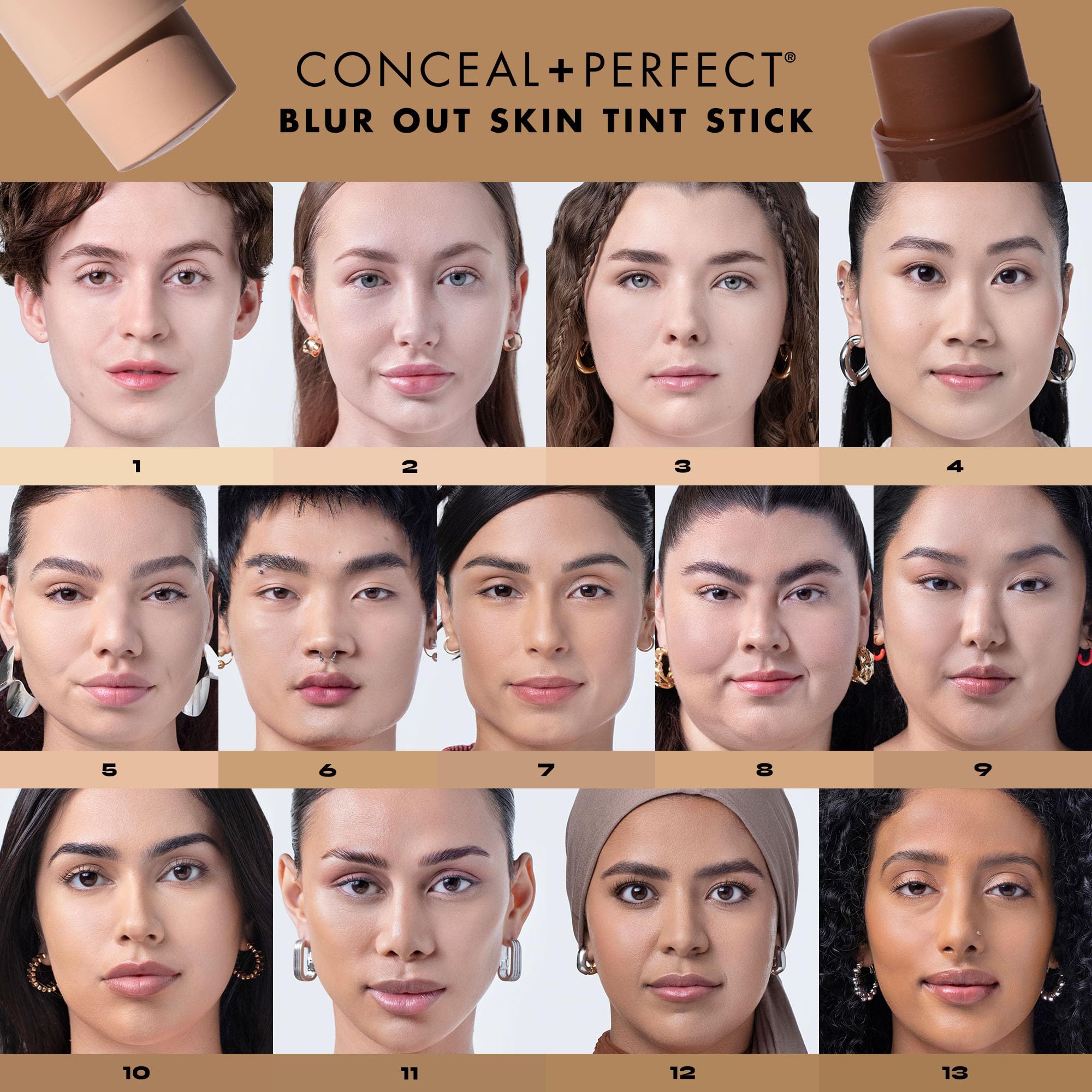 Milani Conceal + Perfect Stick, difuminado de imperfecciones para un look pulido.