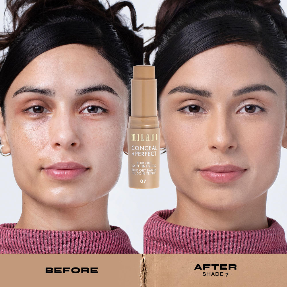 Milani Conceal + Perfect Stick, guayaba y vitamina C para luminosidad.