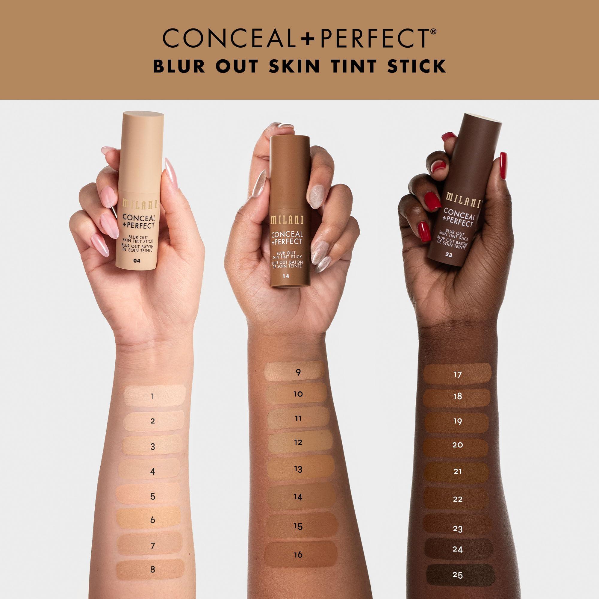 Milani Conceal + Perfect Stick, nutrición para la piel con murumuru.