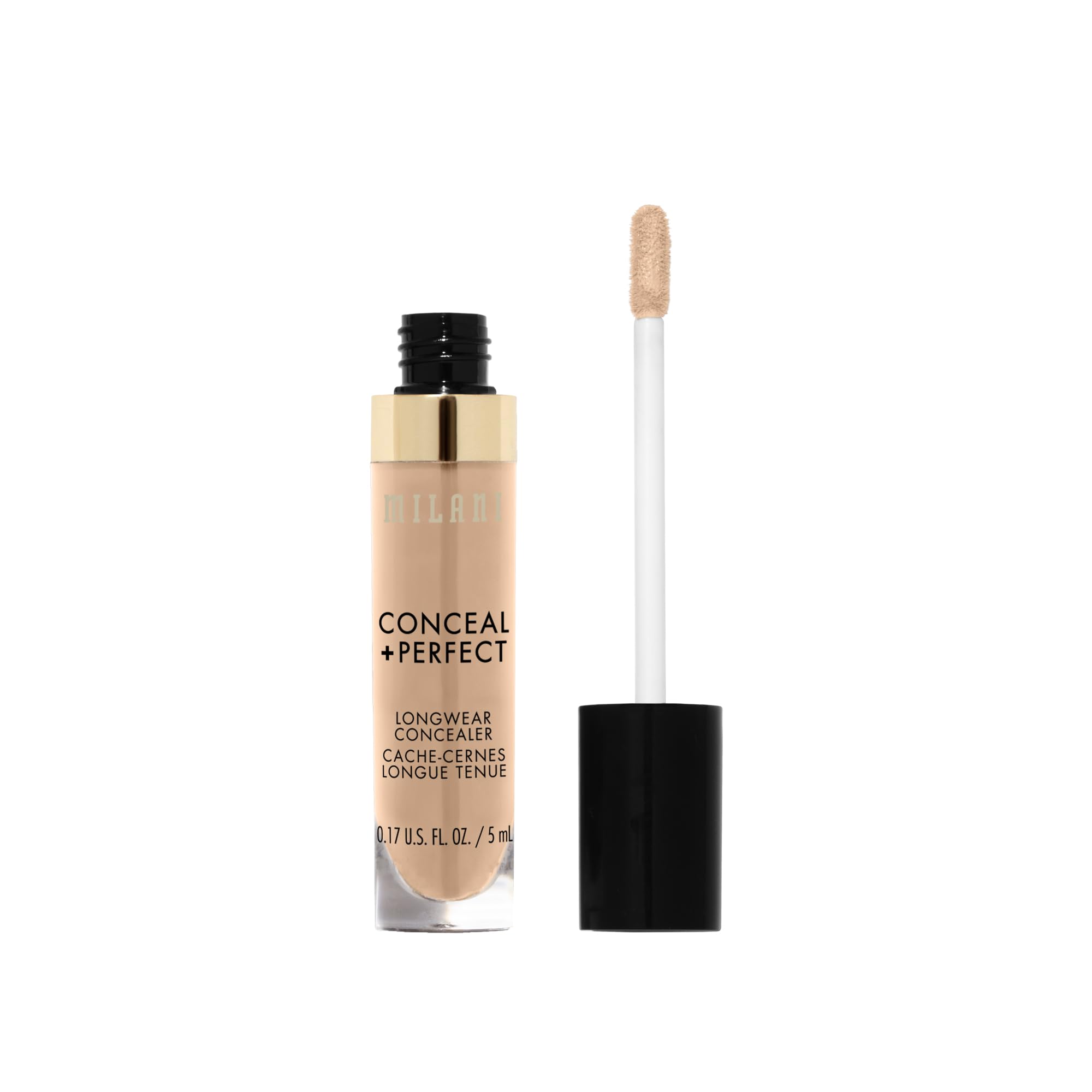 Milani Conceal + Perfect: textura cremosa que entrega cobertura uniforme.