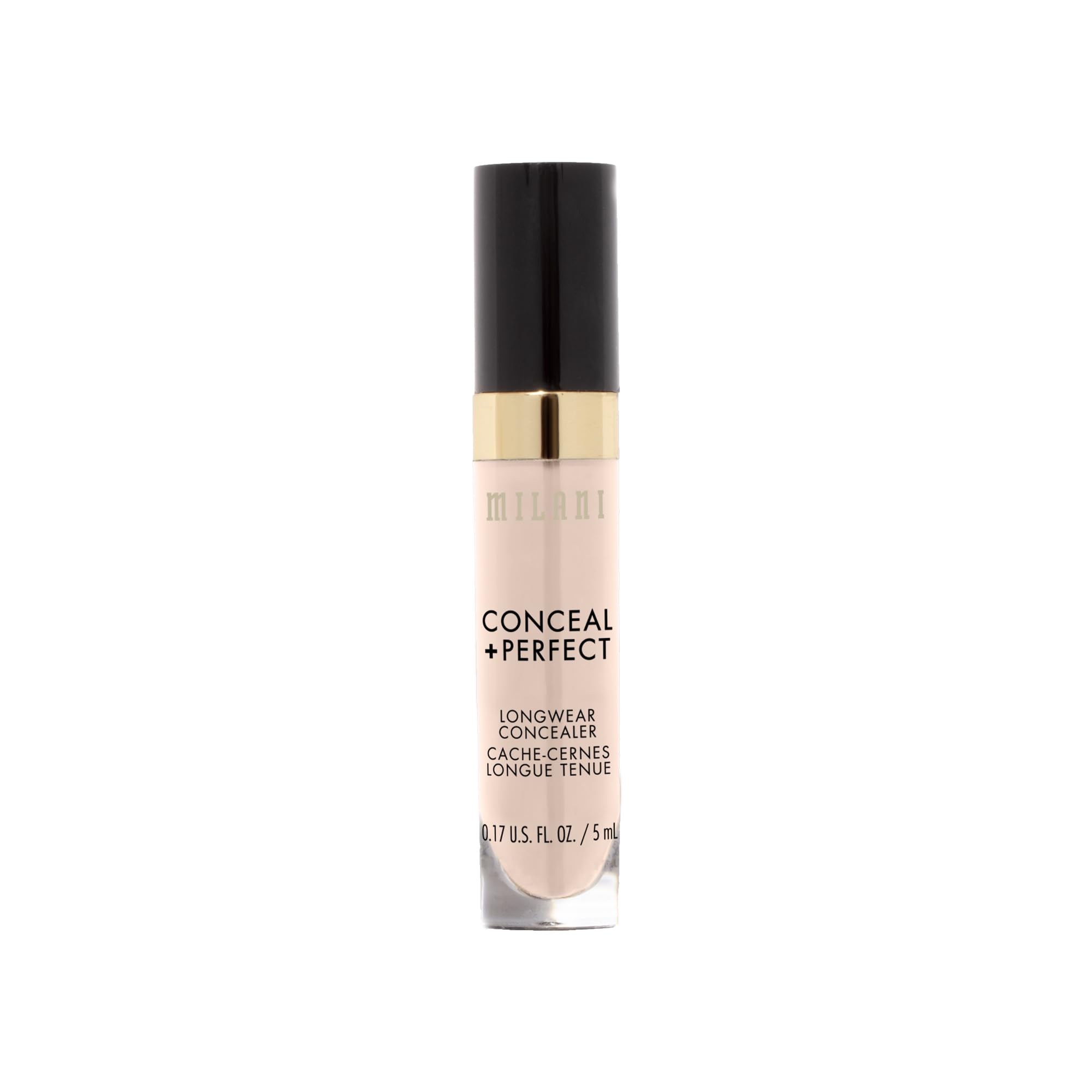 Milani Conceal + Perfect: textura cremosa que se difumina fácilmente.