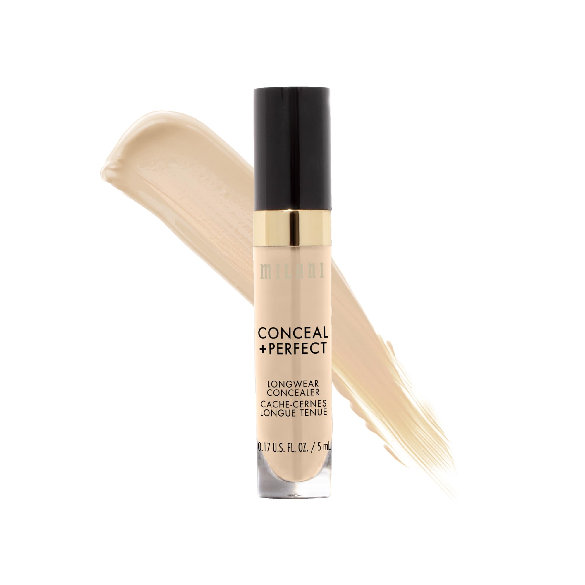 Milani Conceal + Perfect con cobertura cremosa para un acabado uniforme.