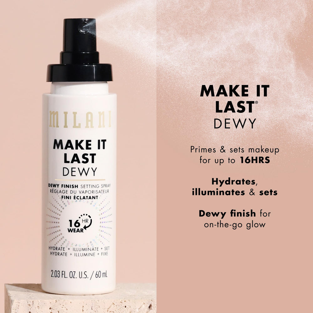Milani efecto iluminador e hidratante en la piel para look natural.