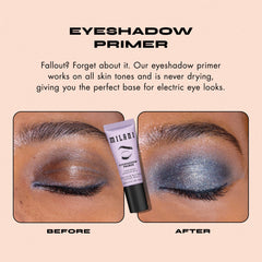 Milani Eyeshadow Primer acabado transparente que no cambia el color.