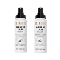 Milani fijador-primer en botella con acabado luminoso para piel radiante.