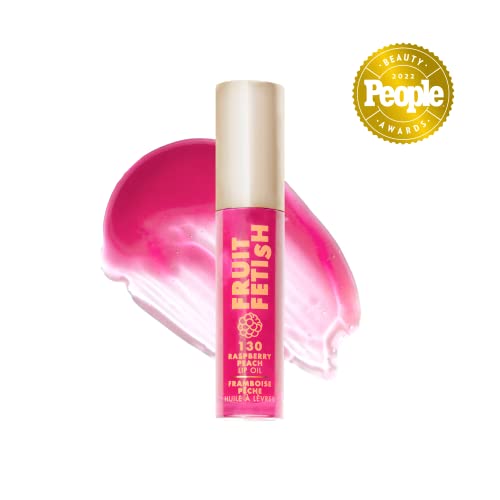 Milani Fruit Fetish Lip Oil, aplicación en labios con brillo.
