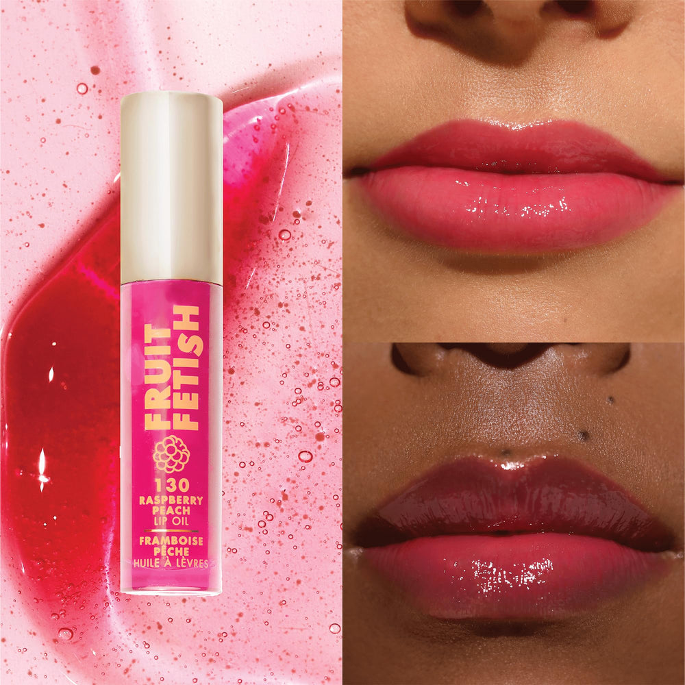 Milani Fruit Fetish Lip Oil, textura-ligera para labios suaves.