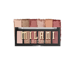 Milani Gilded Mini Paleta Ojos Todo Rosa Portada: diseño compacto para retoques en cualquier lugar.