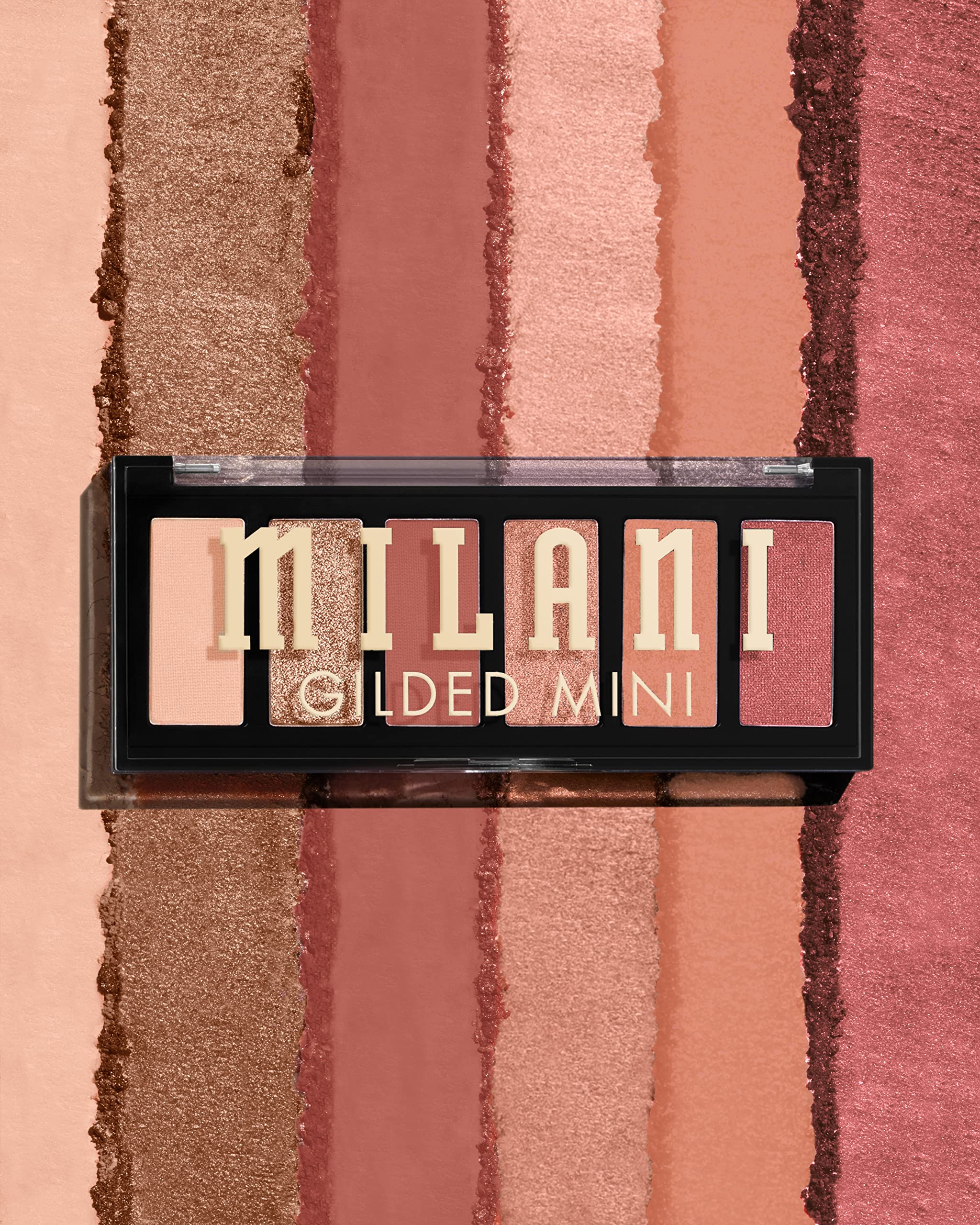 Milani Gilded Mini Sombras Brillo Rosado: brillo luminoso para eventos nocturnos.