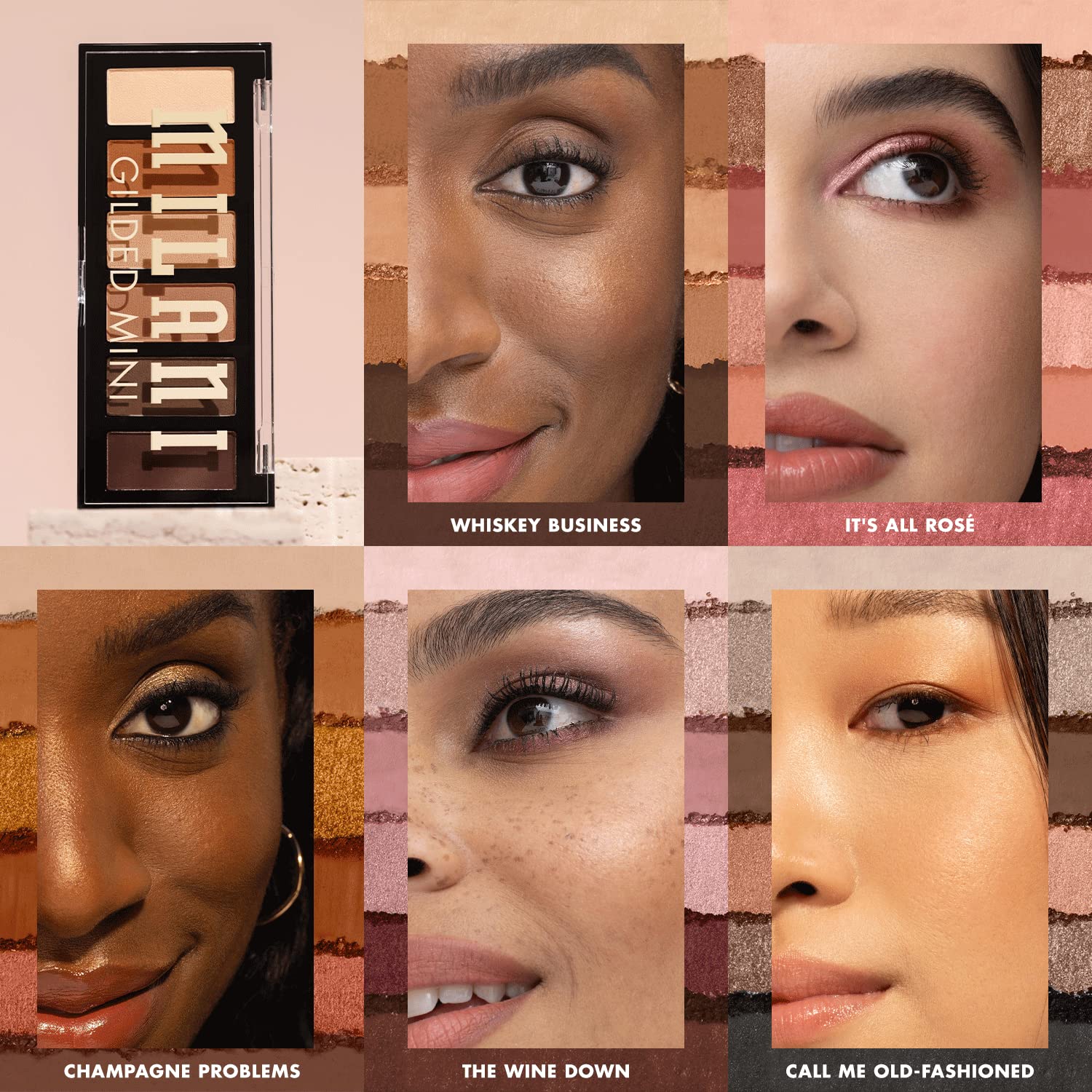 Milani paleta mini para ojos dorados: uso diario con tonos versátiles