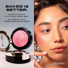 Milani Rose Blush acabado mate natural que se ve elegante.