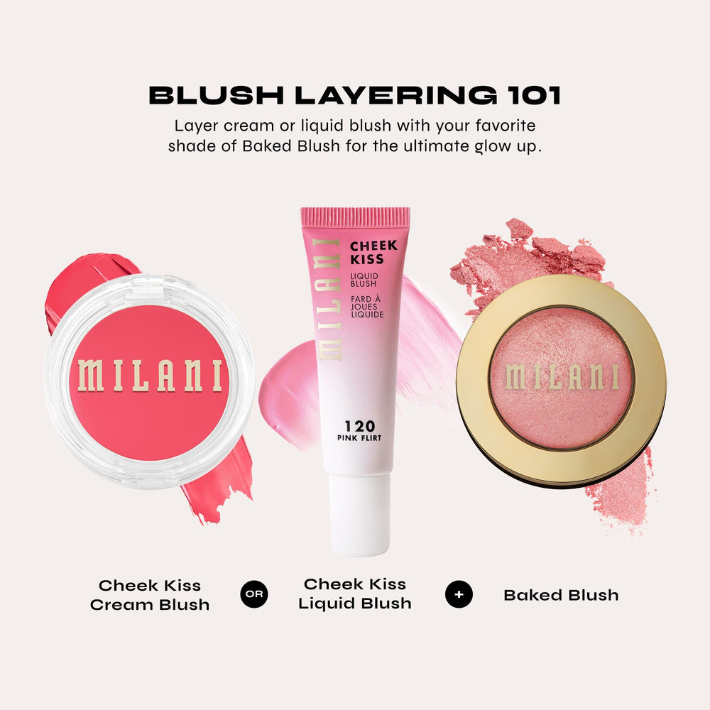 Milani Rose Blush sensación suave al tacto en la piel.