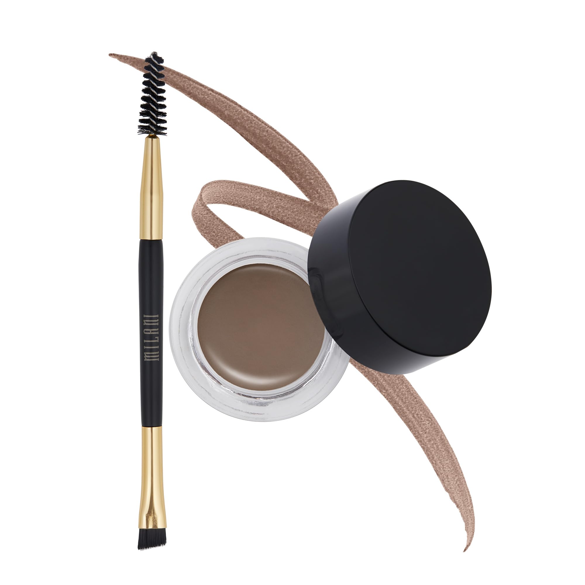 Milani Stay Put Brow Color Brunette 0.09 oz compact defines brows with natural tint