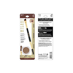 Milani Stay Put Brow Color brush applicator demonstrates precise brow shaping