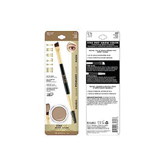 Milani Stay Put Brow Color Natural Taupe swatches display natural shade