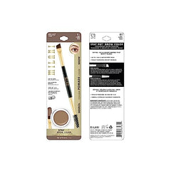 Milani Stay Put Brow Color Soft Brown brush aids easy, controlled application.
