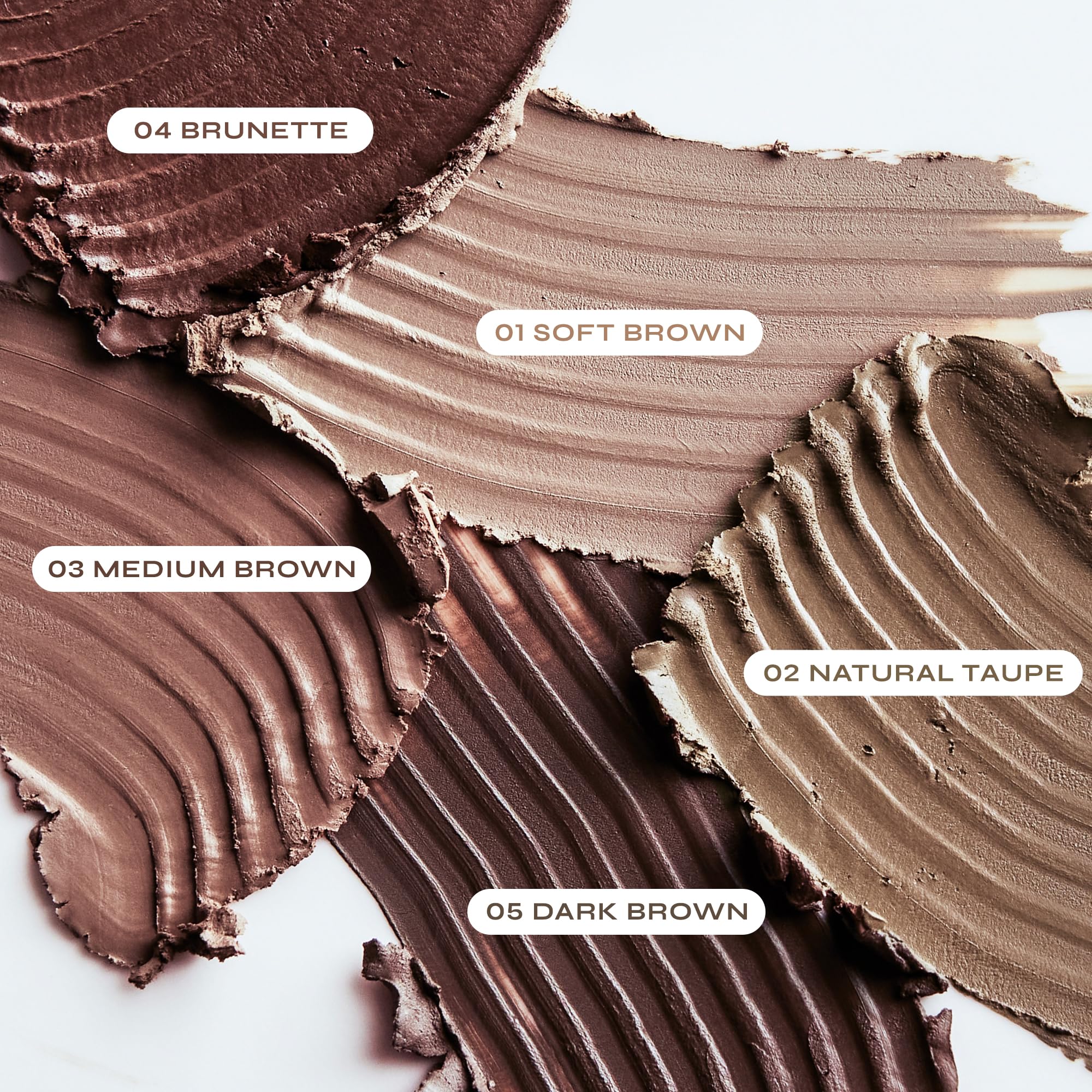 Milani Stay Put Brow Color Soft Brown on brow demonstrates defined arches.