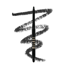 Milani Stay Put Eyeliner After Dark pencil close-up shows precision for clean lines.