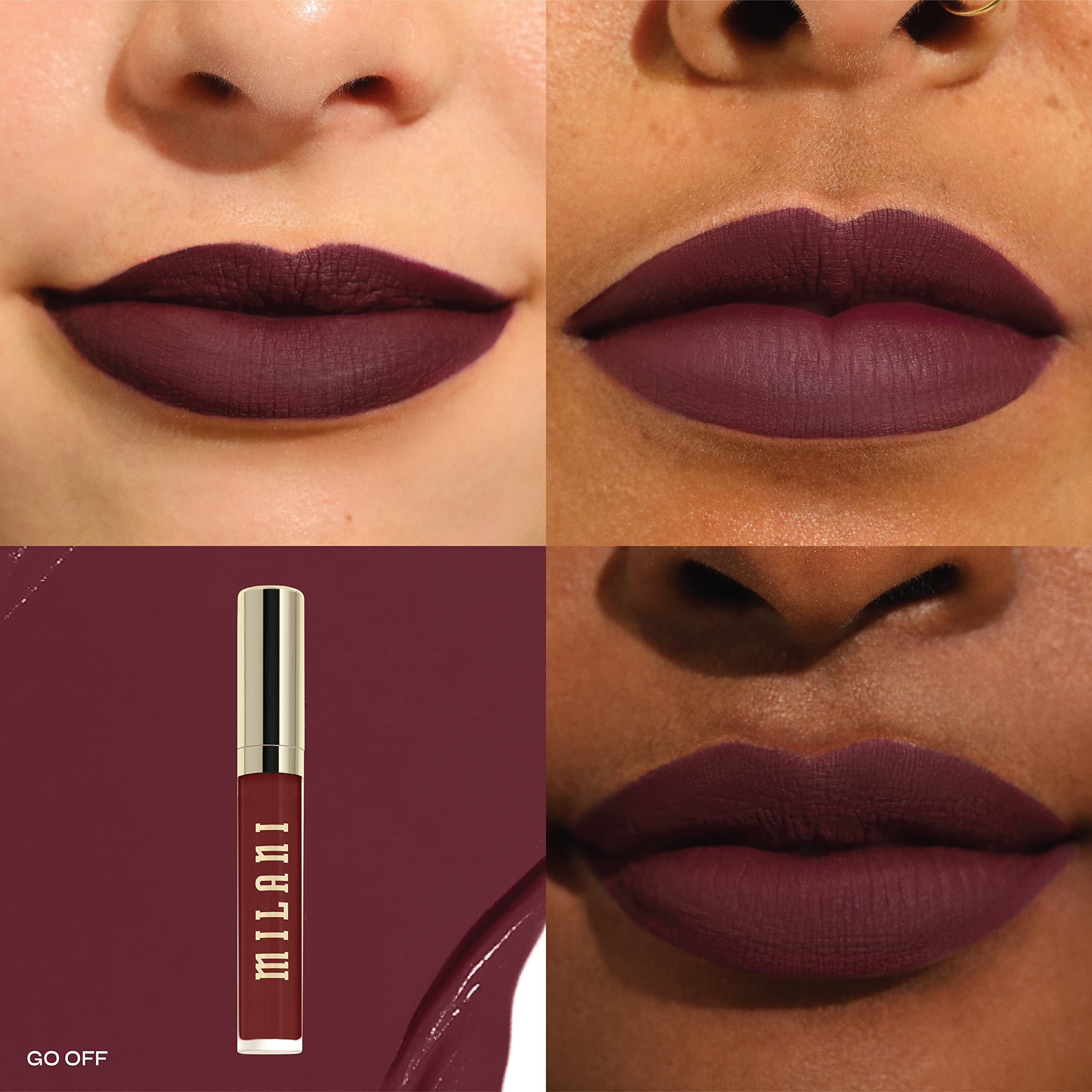 Milani Stay Put Lipstick acabado mate suave para labios definidos