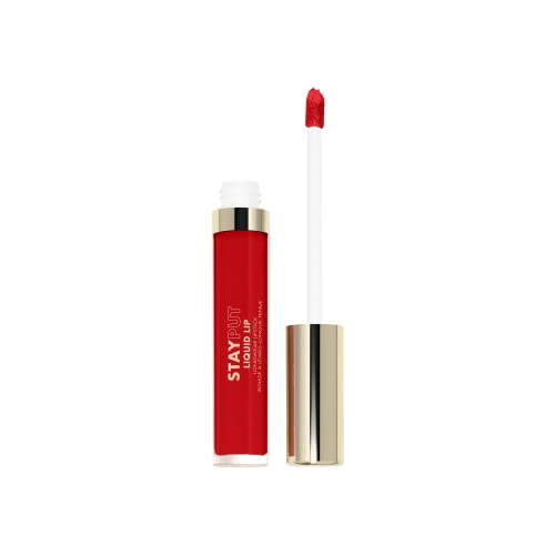Milani Stay Put Labial Líquido muestra textura ligera para color suave y cómodo.