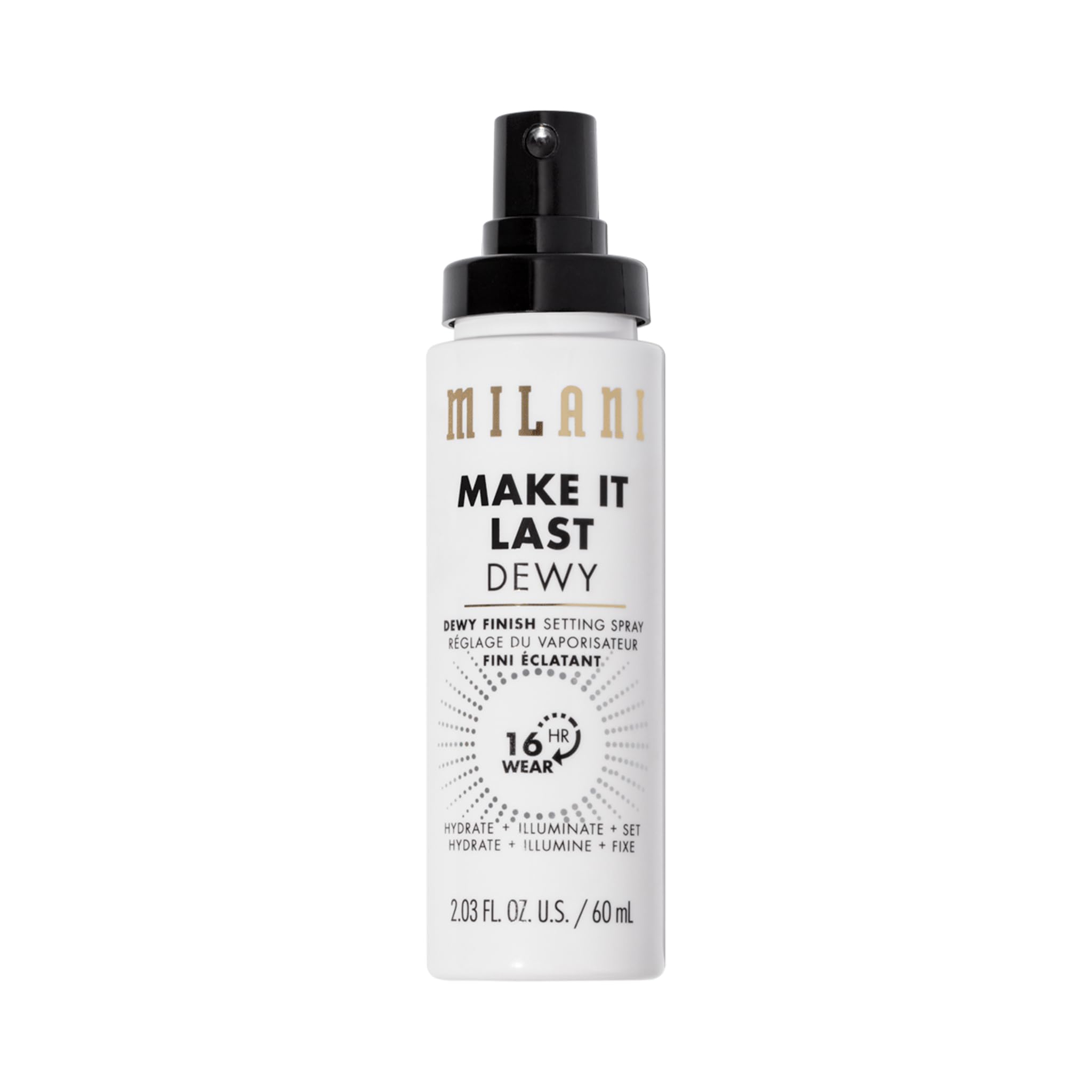 Milani ultra-fine cooling mist application on the face