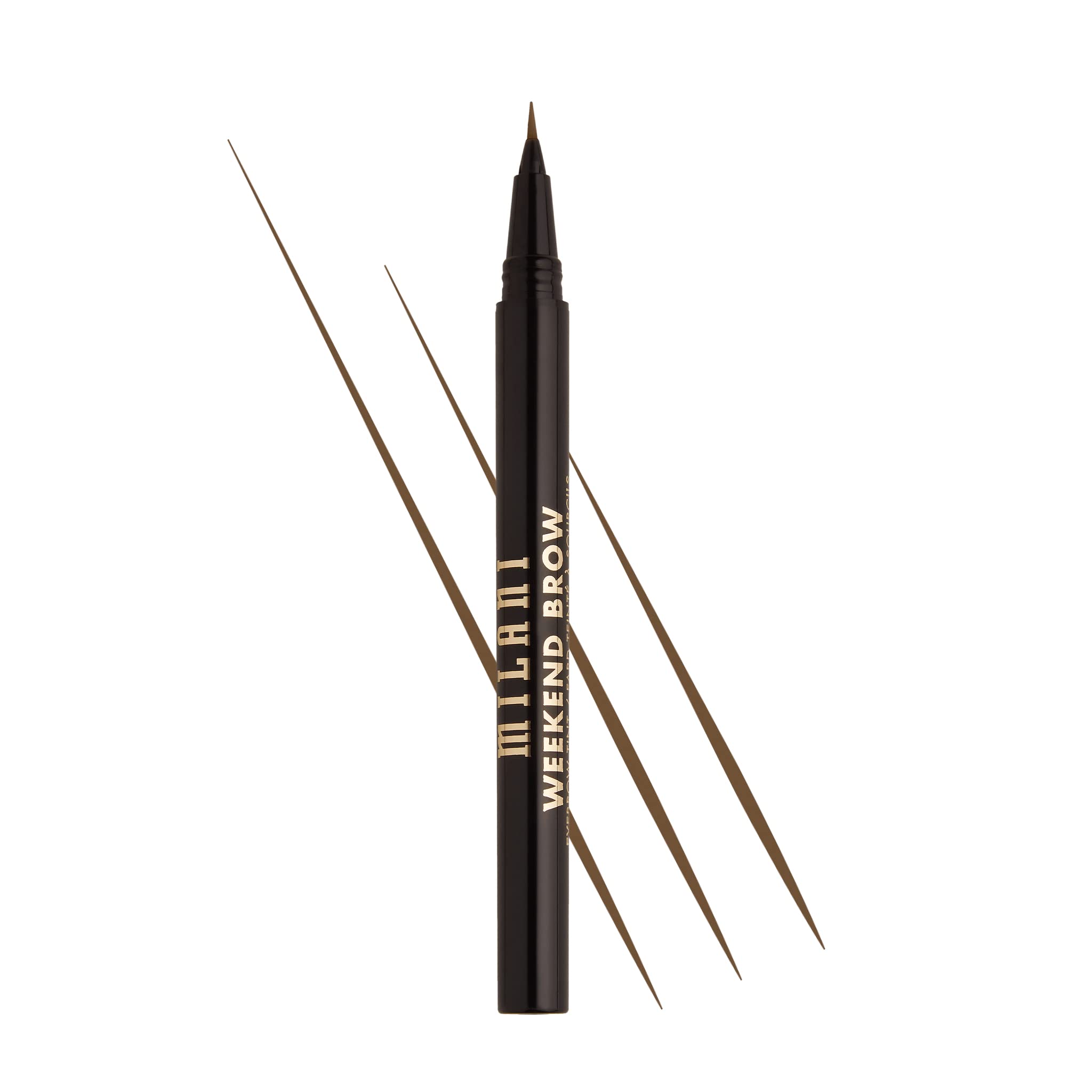 Milani Weekend Brow Tint soft brown bottle for natural brow reference.