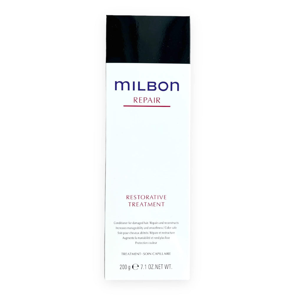 Milbon Repair Restorative Treatment bottle for deep nourishment and protection.