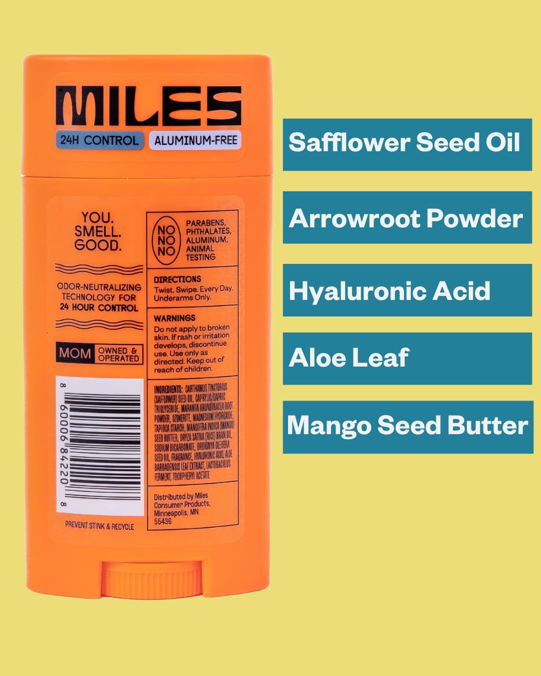 Miles Kids Desodorante fragancia fresca: aroma suave que perdura