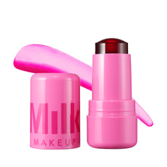 Milk Makeup Cooling Water Jelly Tint lip application with buildable Burst color.