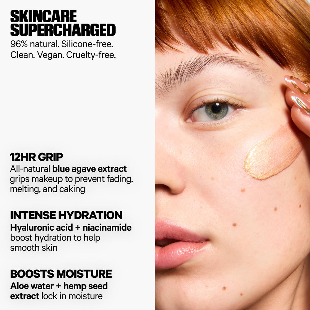 Hemp seed extract in Milk Makeup primer provides a hydrated, comfortable finish.