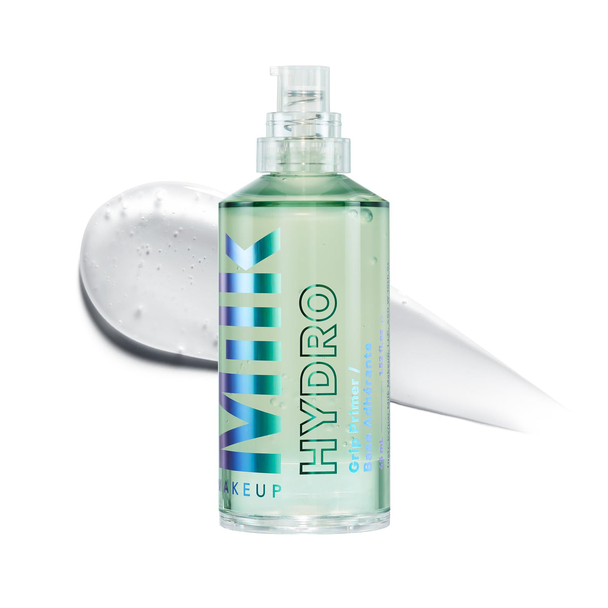 Milk Makeup Hydro Grip Primer bottle pump shown for long-lasting makeup grip