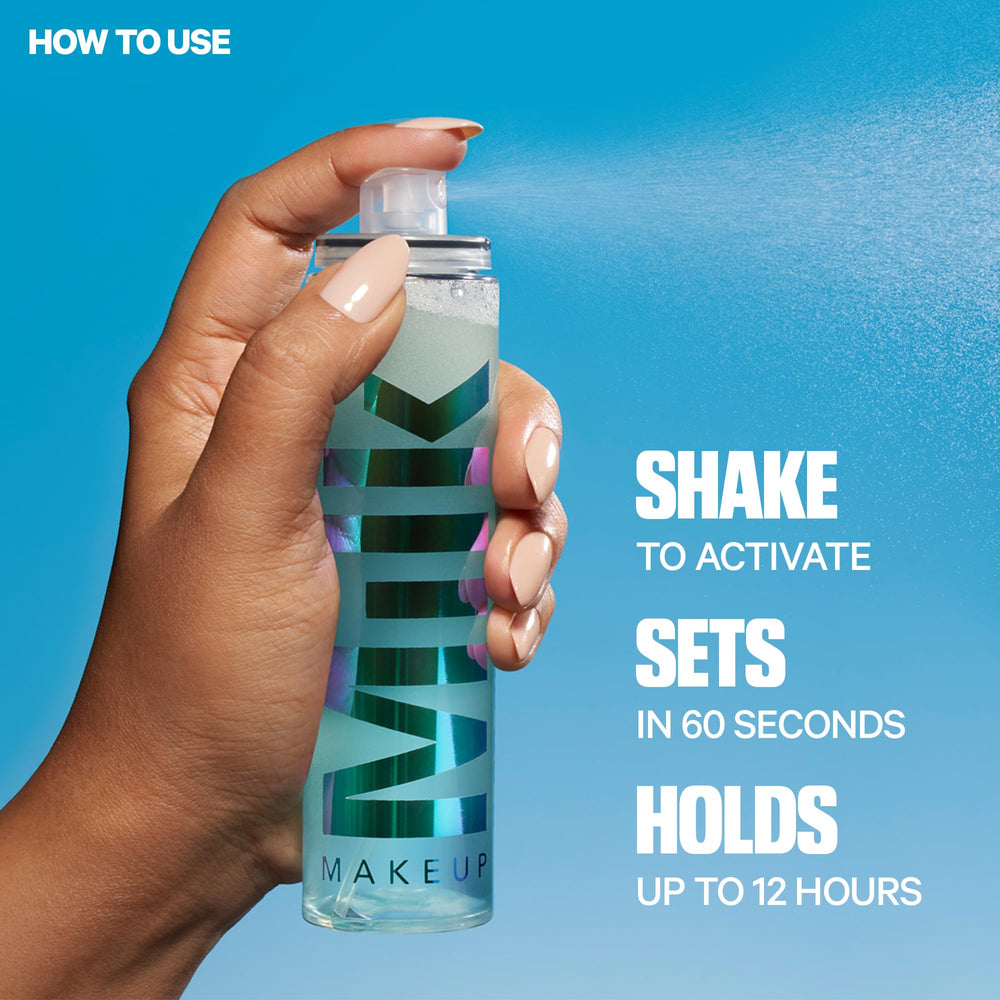 Milk Makeup blue agave grip demonstrates makeup staying power with a lightweight feel.
