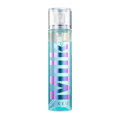 Milk Makeup Hydro Grip bottle shows the hydrating setting spray for long wear.